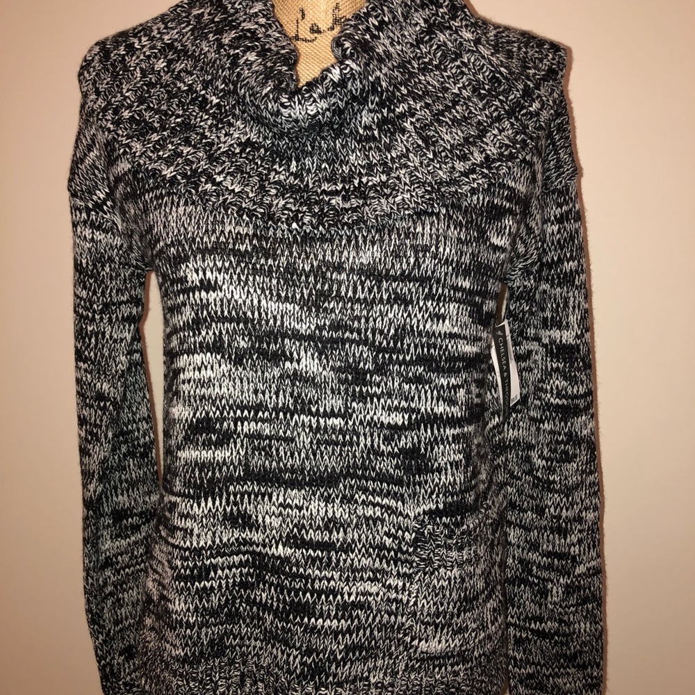 Ladies cowl neck sweater